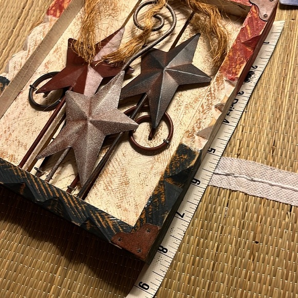 Jo-Ann’s Fabrics Circa 2003 Americana Rustic Star Wall Decor - Picture 6 of 8